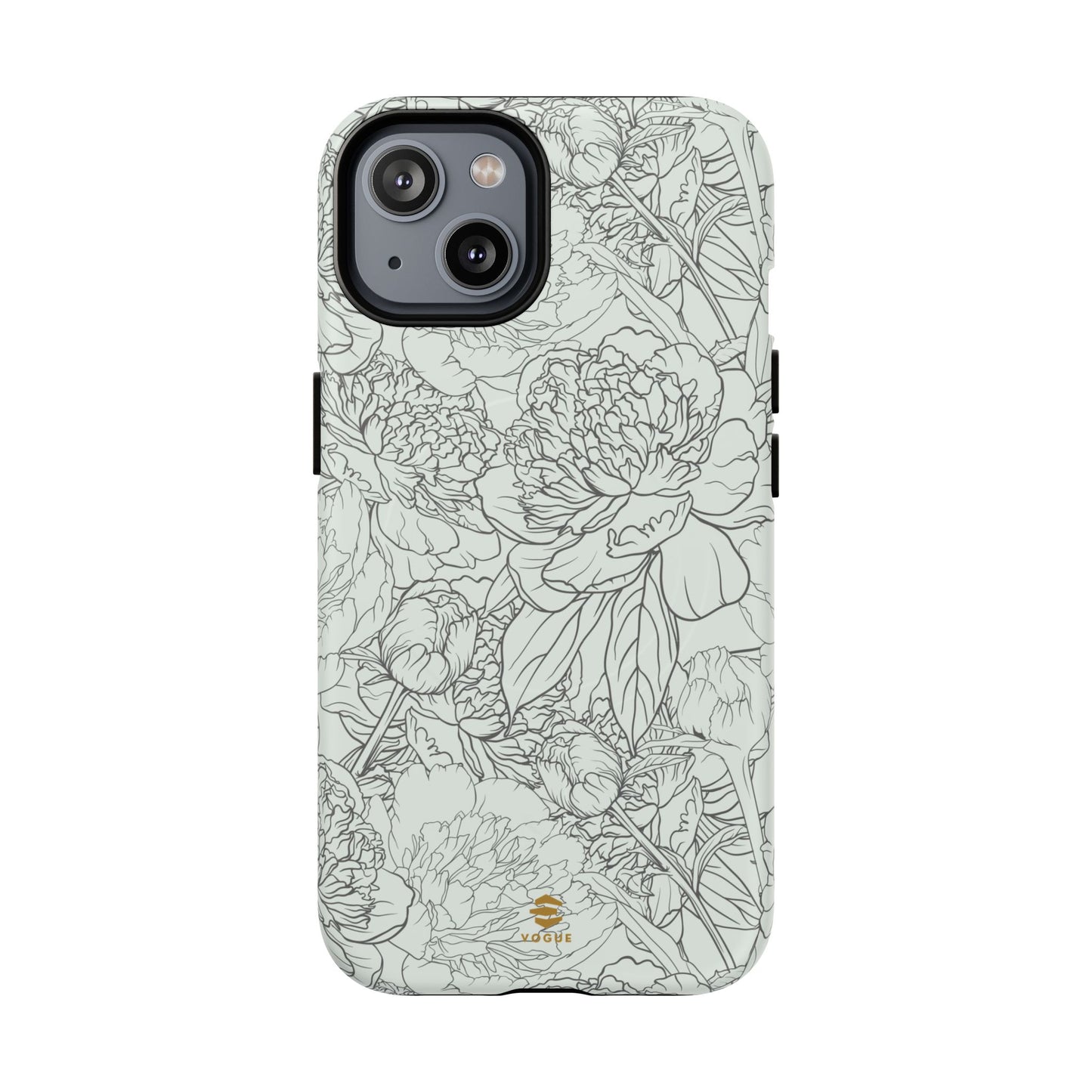 Sage Peony Garden MagSafe iPhone Case