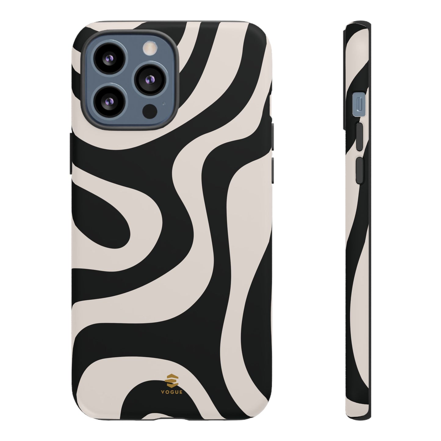 Black Swirl iPhone Tough Case