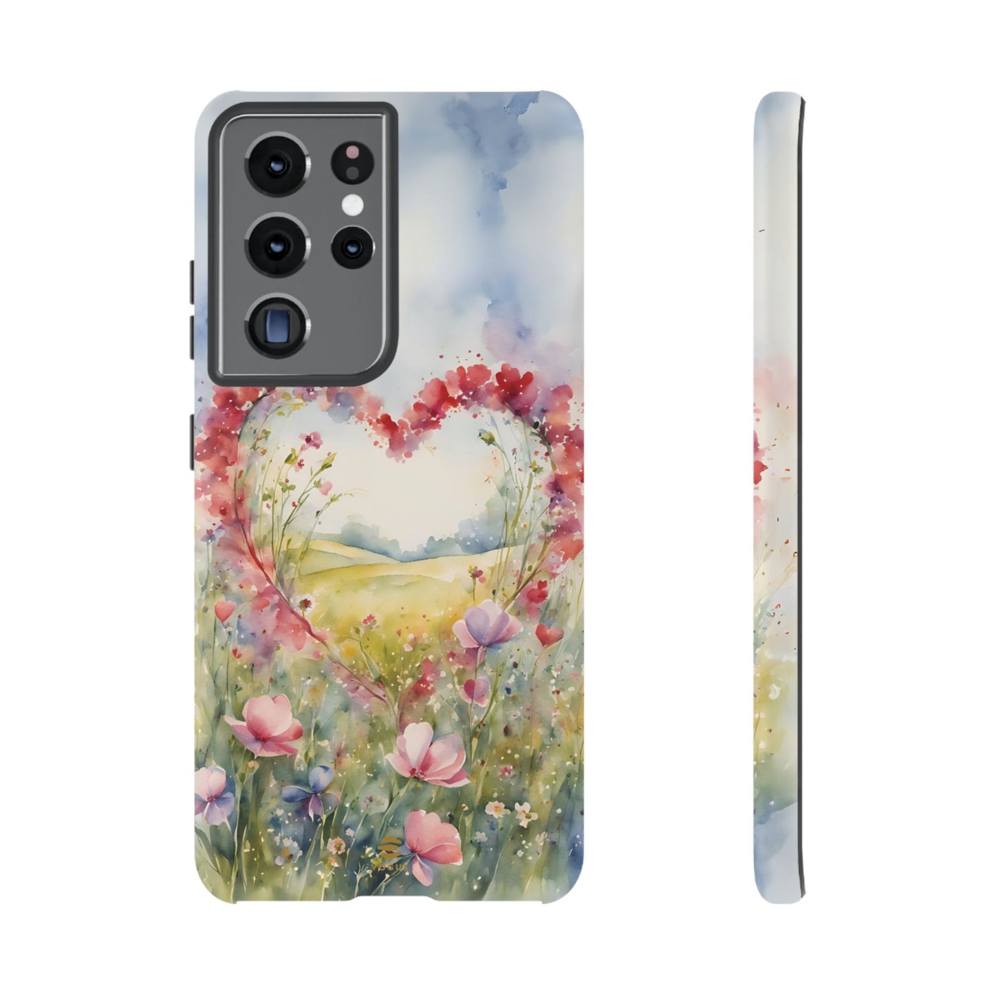 Flower heart Tough Phone Case for Samsung
