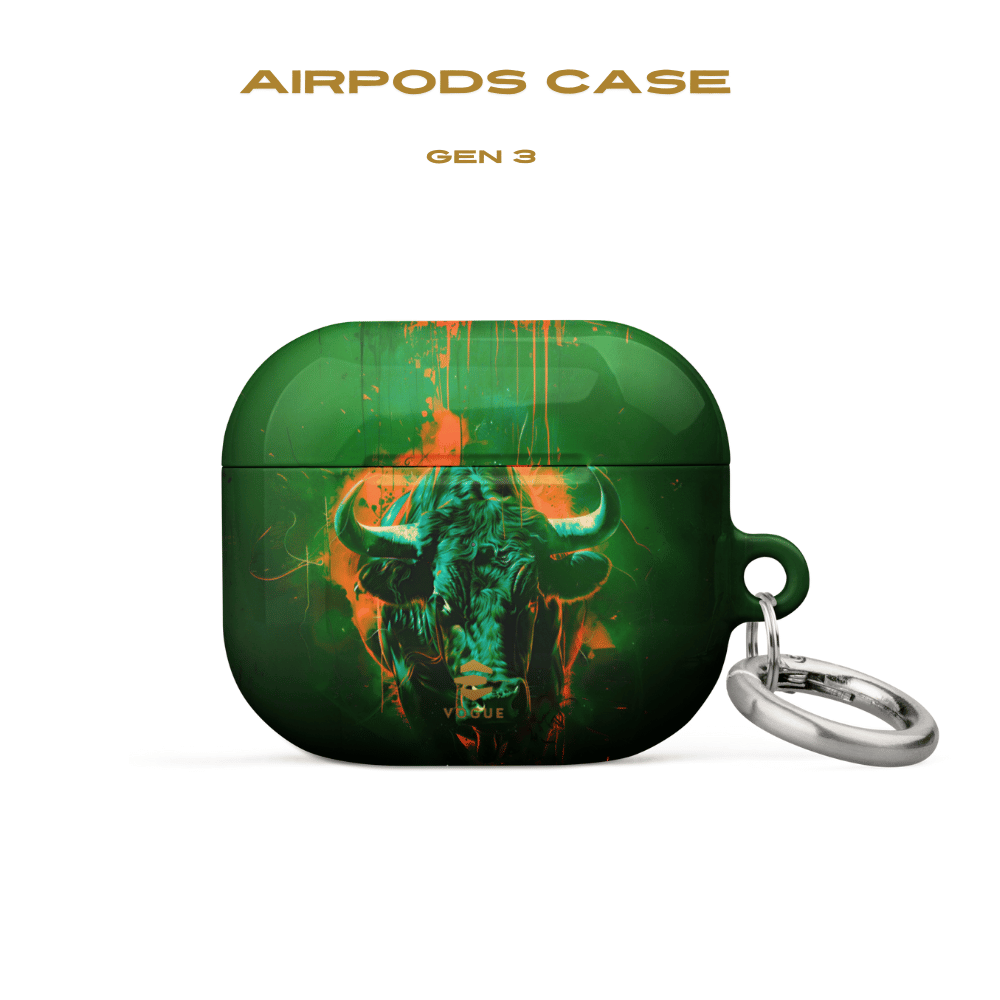 Green Bull AirPod Case