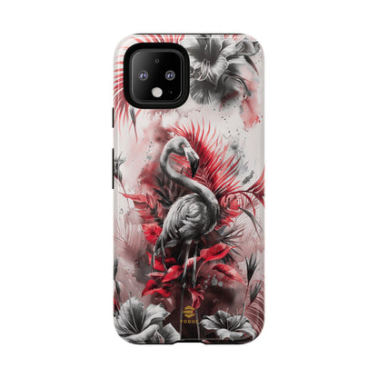 Flamingo Tropical Design Tough Phone Case Pixel