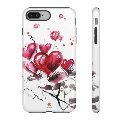 Abstract Hearts Art - iPhone Case, Love, Valentine's Day Gift for Her Protective tough Cover