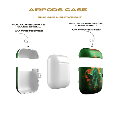 Green Bull AirPod Case