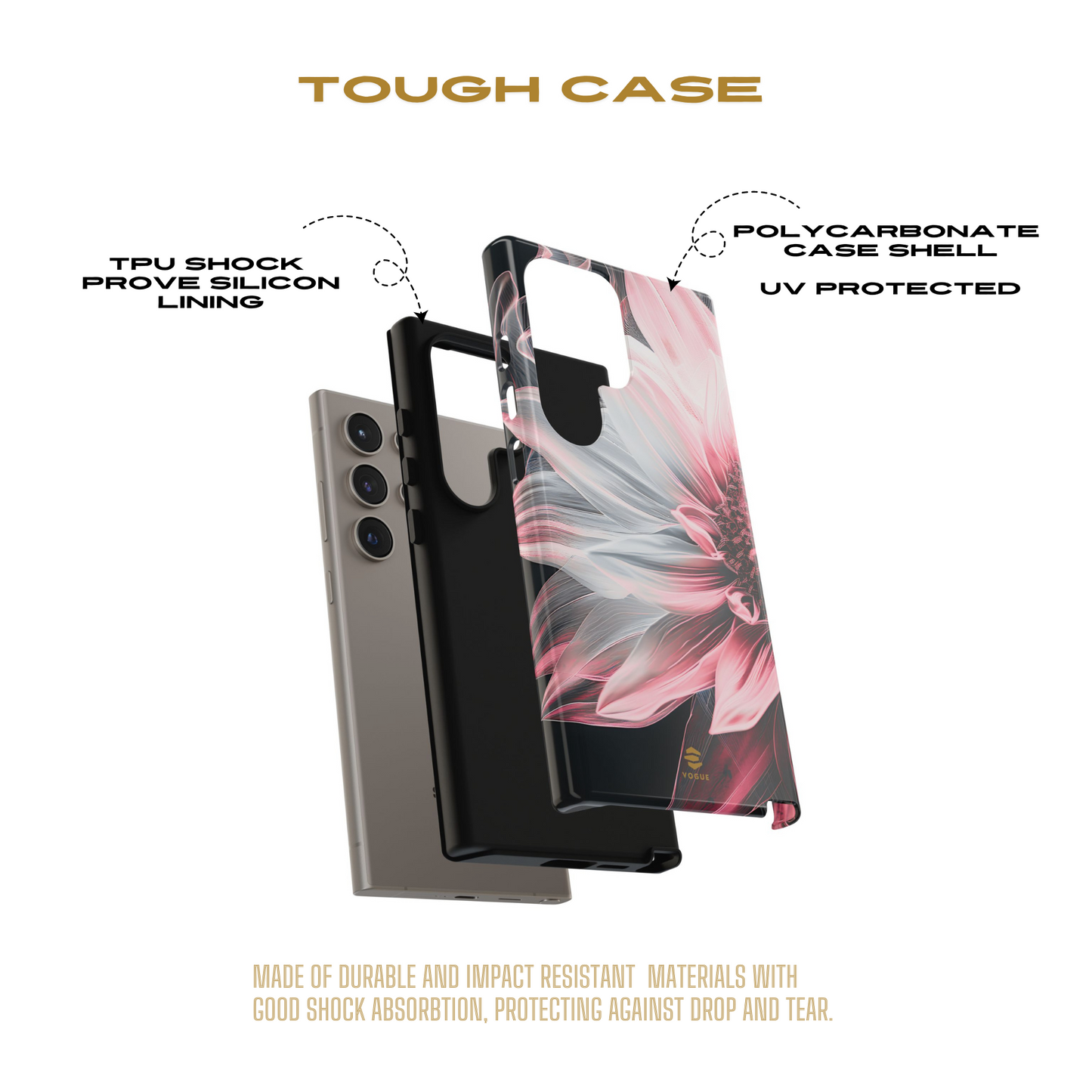 Pink Sunflower Samsung Tough Case