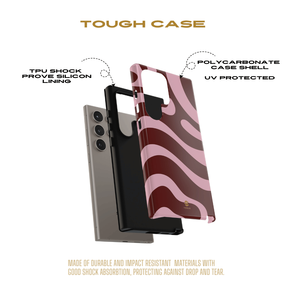 Maroon Ripple Samsung Galaxy Case