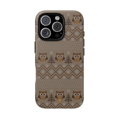 Owl Xmas Jumper iPhone case