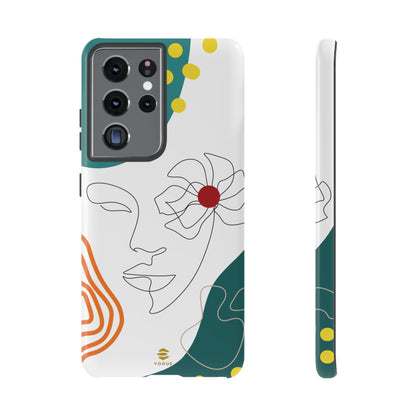 Women Face Line Art Phone Case Samsung