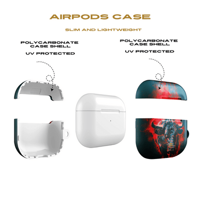 Bull Teal AirPod Case