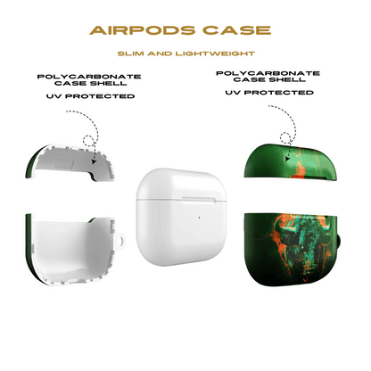 Green Bull AirPod Case