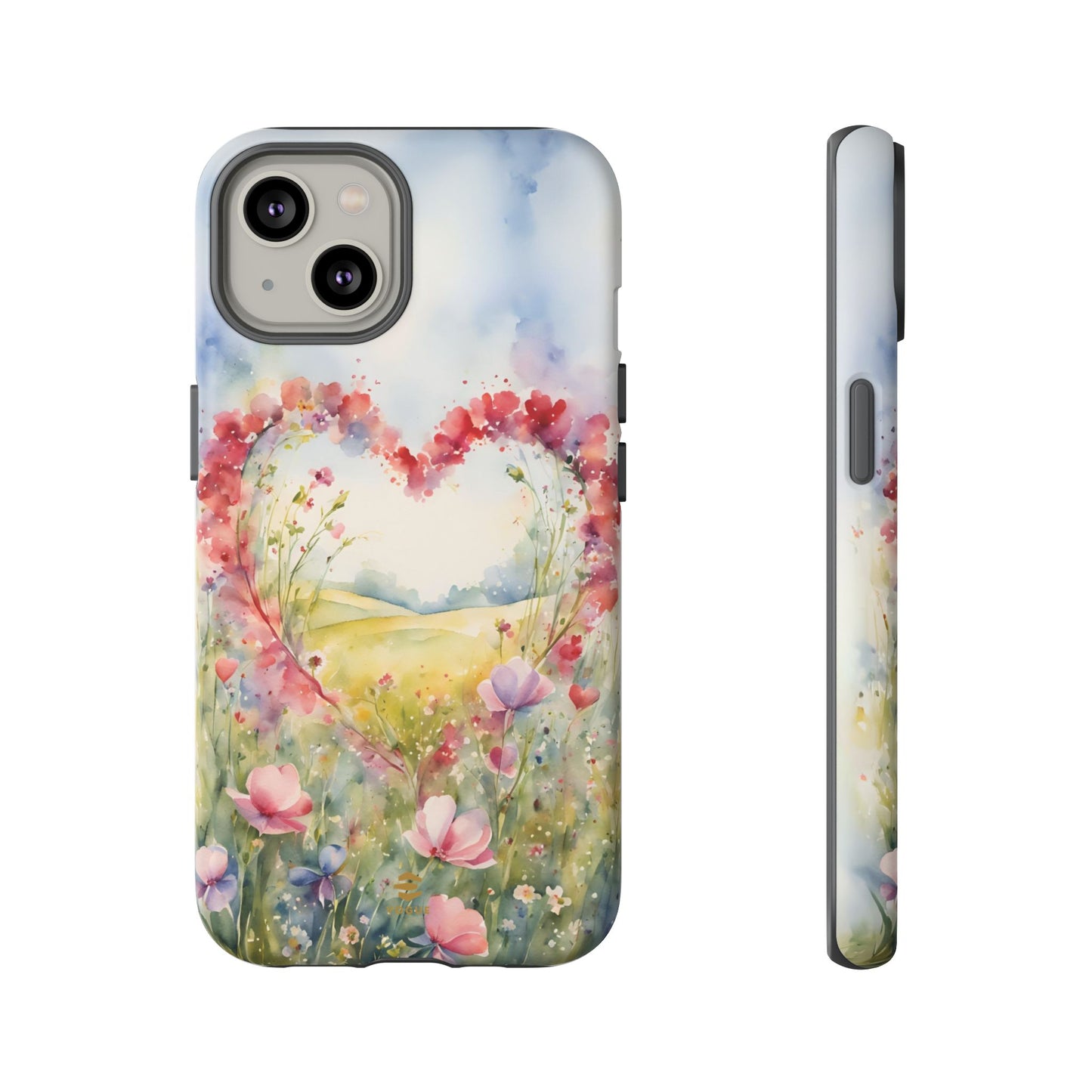 Flower heart iPhone Tough Case