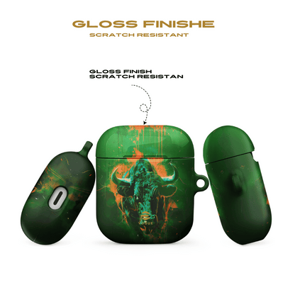 Green Bull AirPod Case