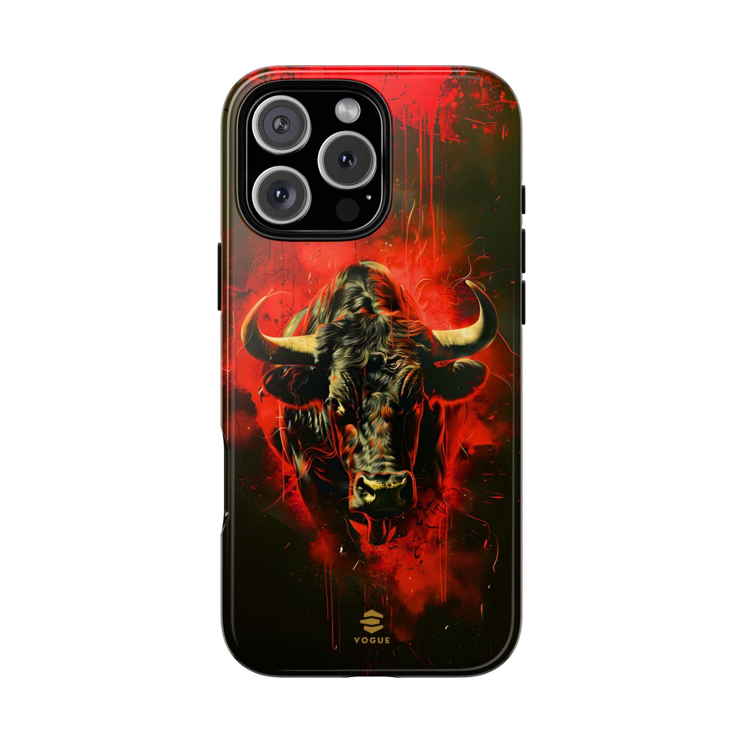 Bull Black iPhone Tough case