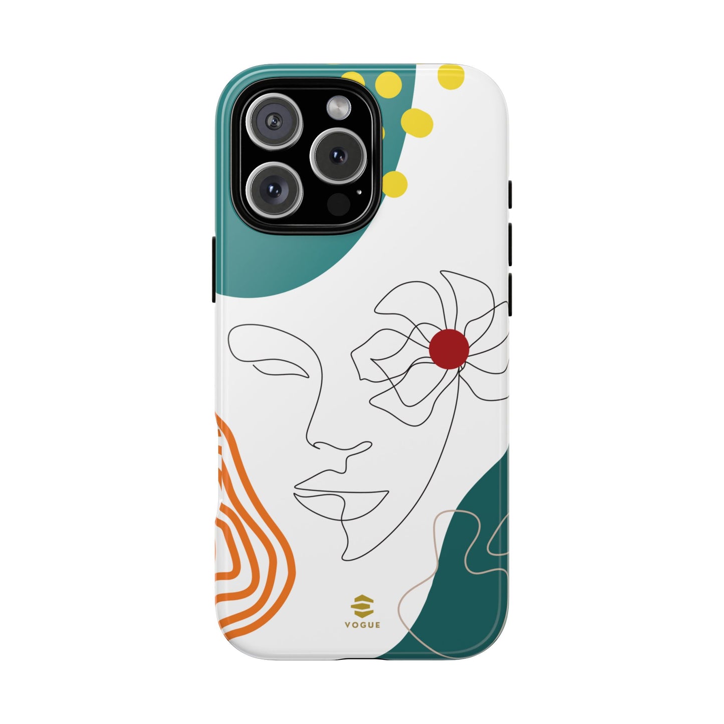 Women Face Line Art Phone Case iPhone
