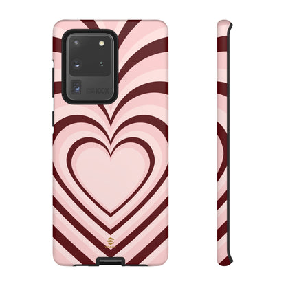 Burgundy Hearts Design - Phone Case, Love, Valentine's Day Gift for Her Samsung Galaxy