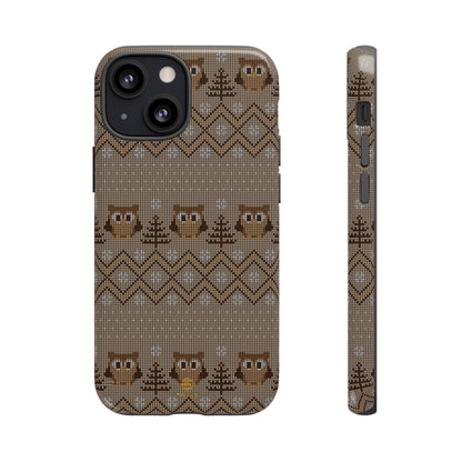 Owl Xmas Jumper iPhone case