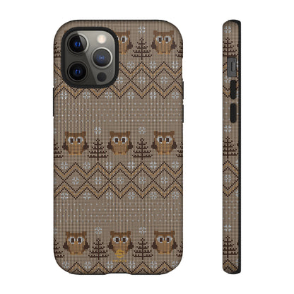 Owl Xmas Jumper iPhone case