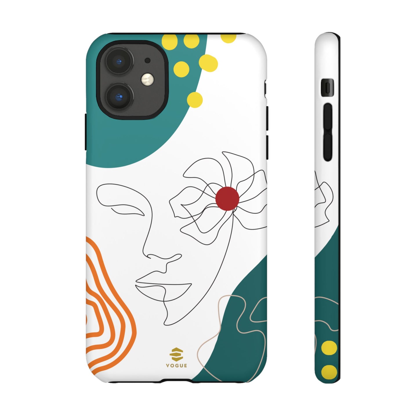 Women Face Line Art Phone Case iPhone