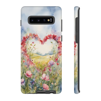 Flower heart Tough Phone Case for Samsung