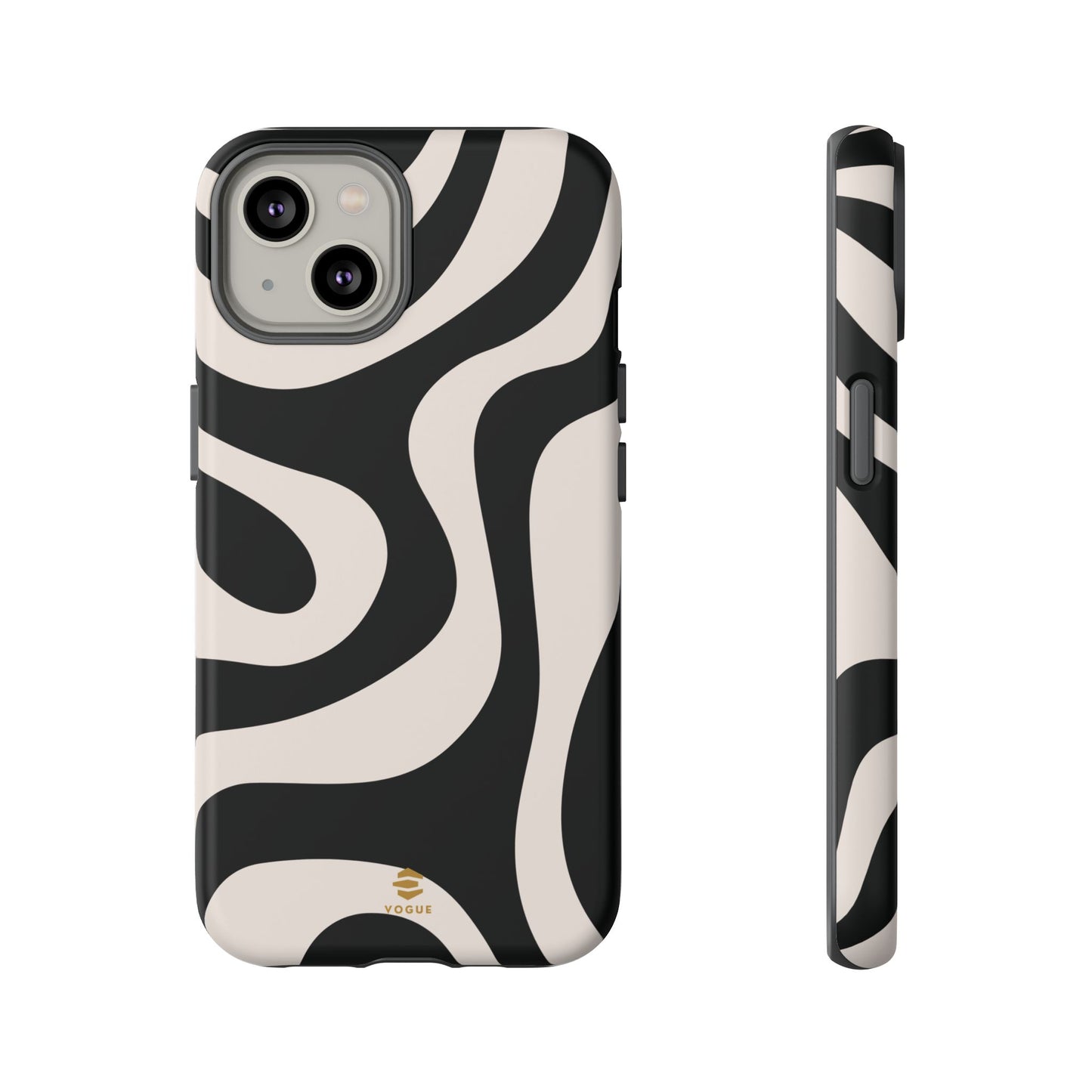 Black Swirl iPhone Tough Case