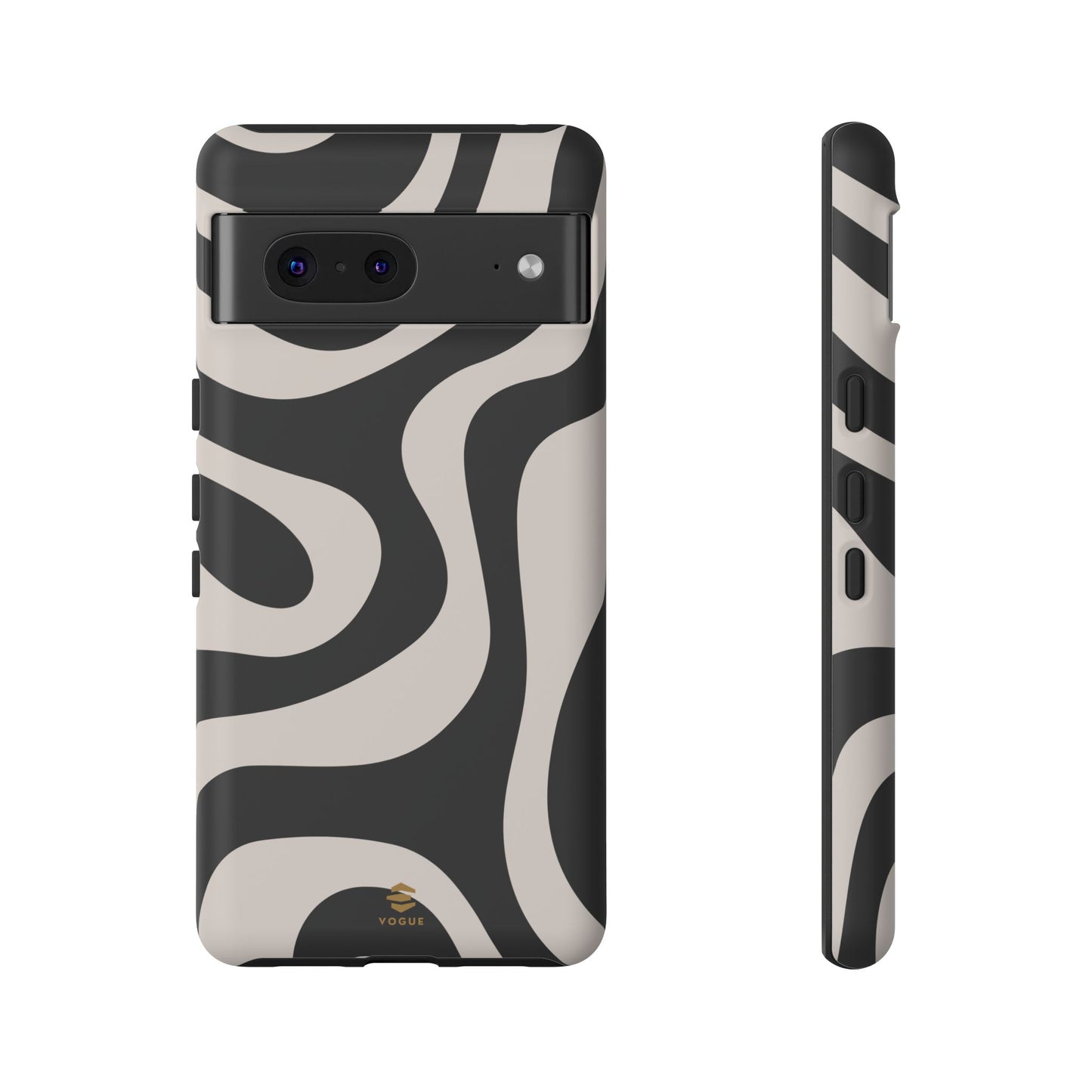 Black Swirl Google Pixel Tough Case