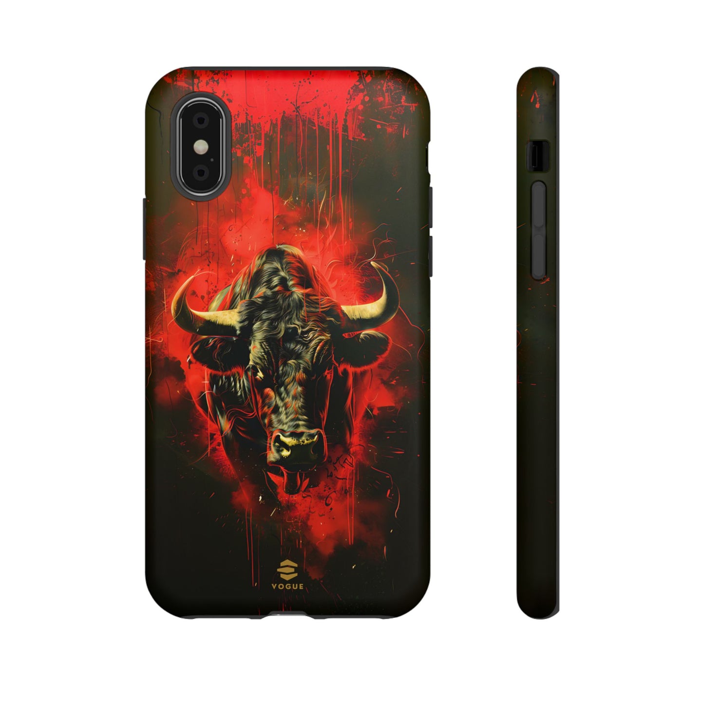 Bull Black iPhone Tough case