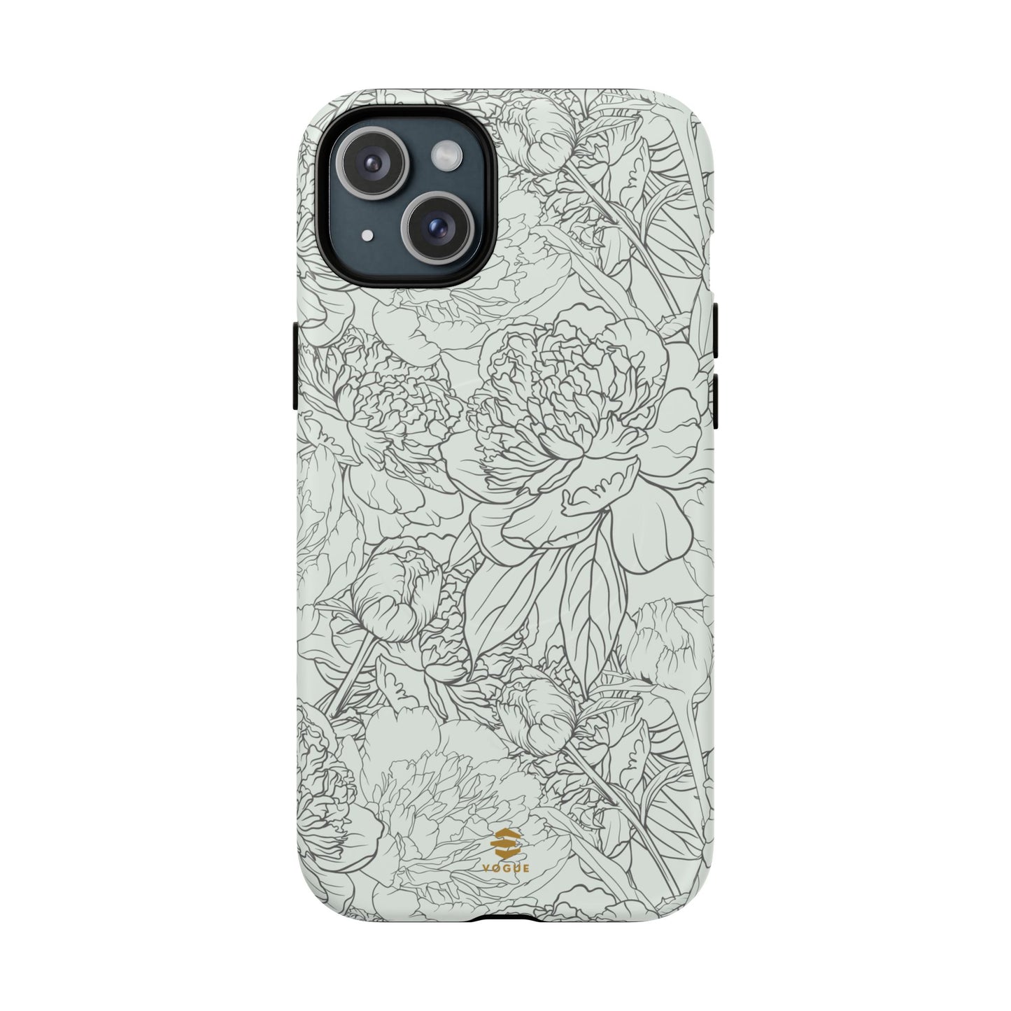 Sage Peony Garden MagSafe iPhone Case