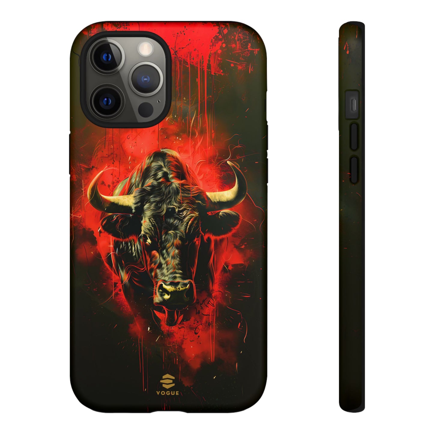 Bull Black iPhone Tough case