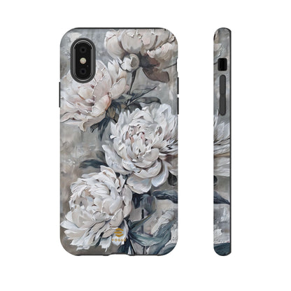 Funda para iPhone con pintura de peonías