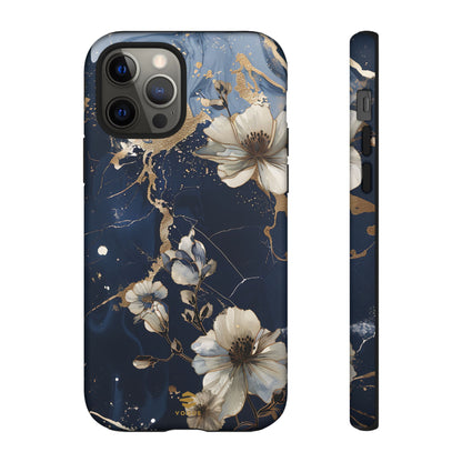 Funda para iPhone con diseño floral de mármol