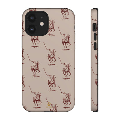 Polo Player Brown iPhone Cases