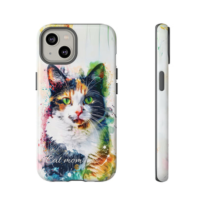 Custom Cat Mom iPhone Tough Case