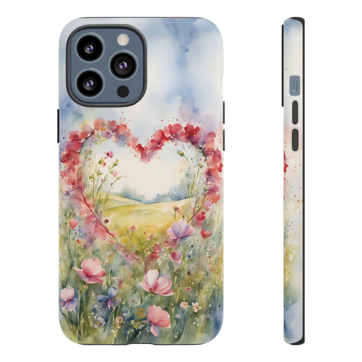 Flower heart iPhone Tough Case