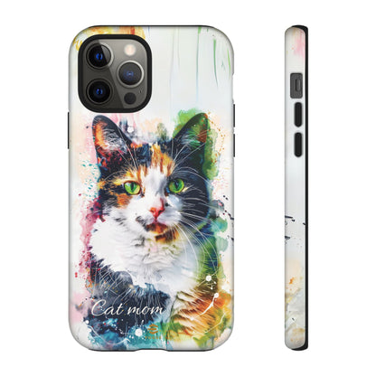 Custom Cat Mom iPhone Tough Case