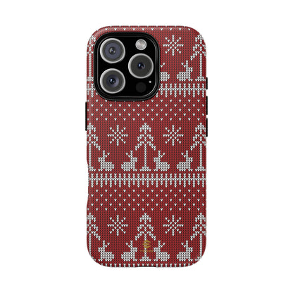 Red Xmas Jumper iPhone case