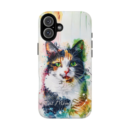 Custom Cat Mom iPhone Tough Case