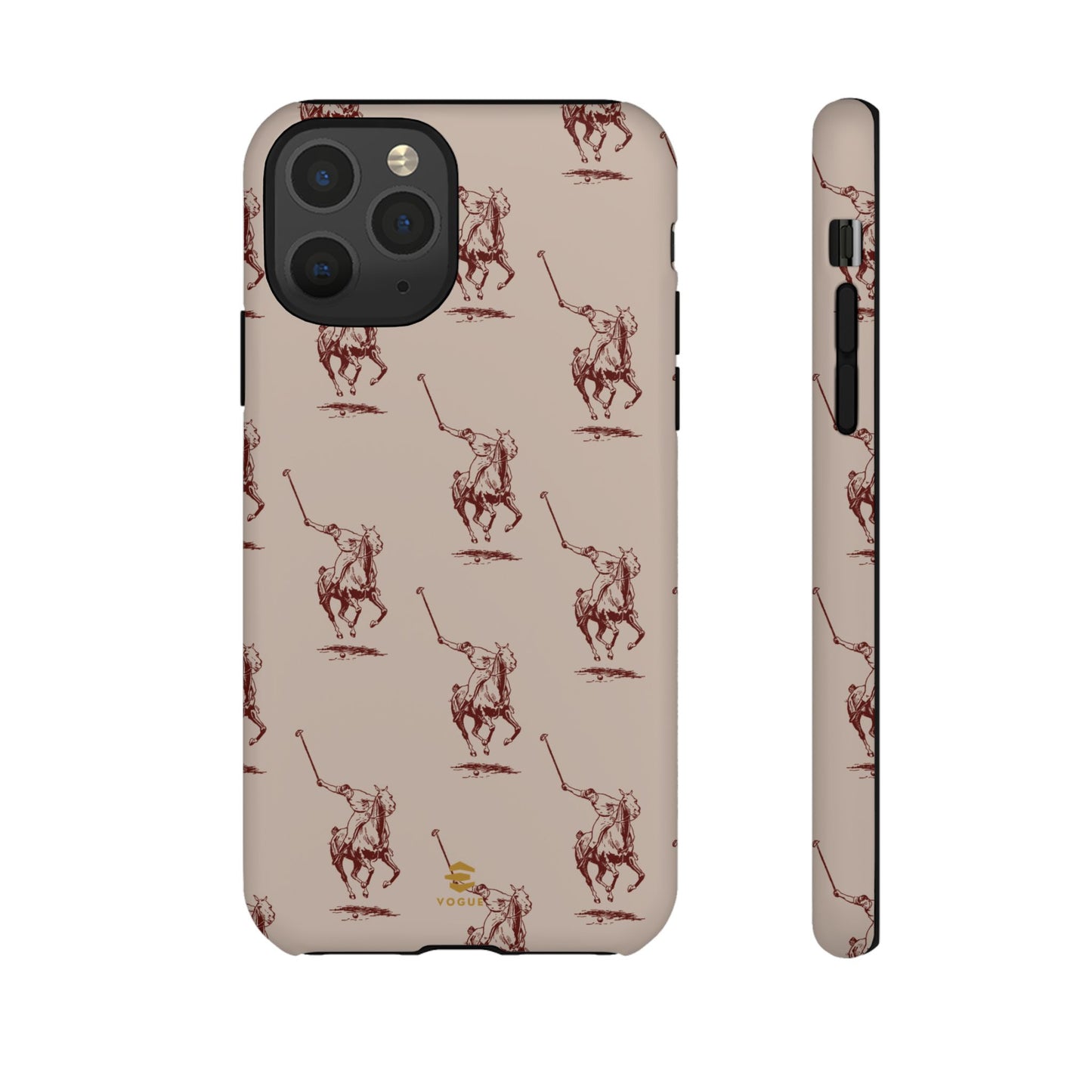 Polo Player Brown iPhone Cases