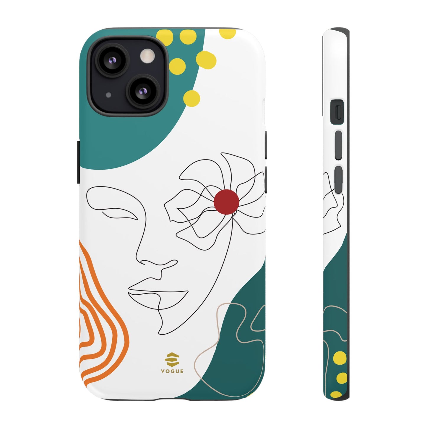 Women Face Line Art Phone Case iPhone