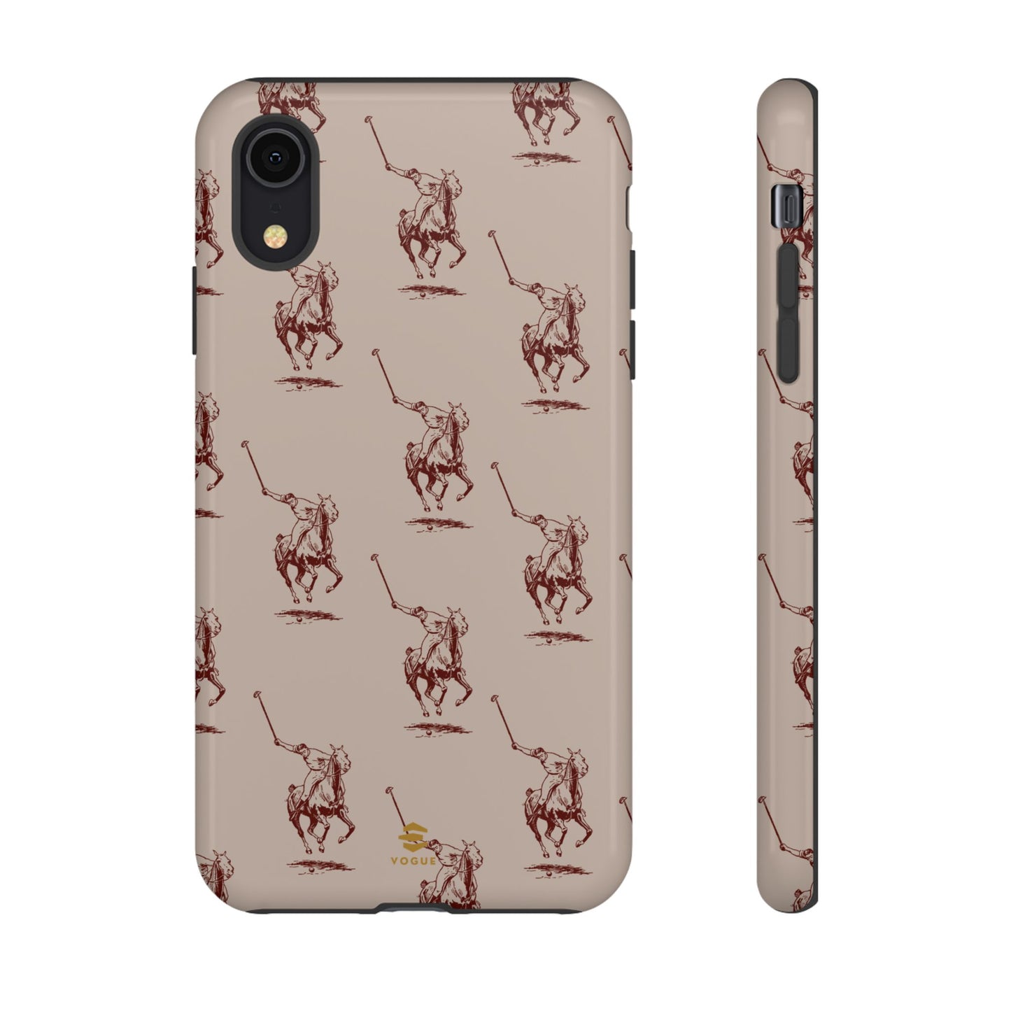 Polo Player Brown iPhone Cases