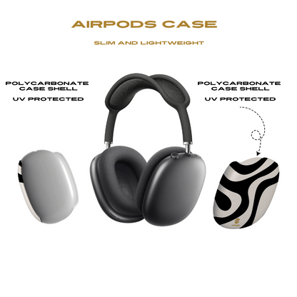 Black Swirl AirPod Max Cases