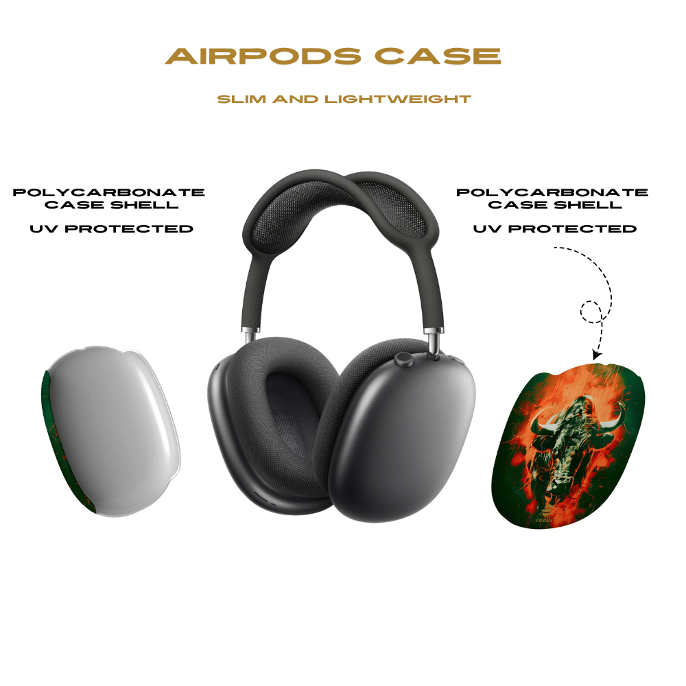 Green Bull AirPod Max Cases