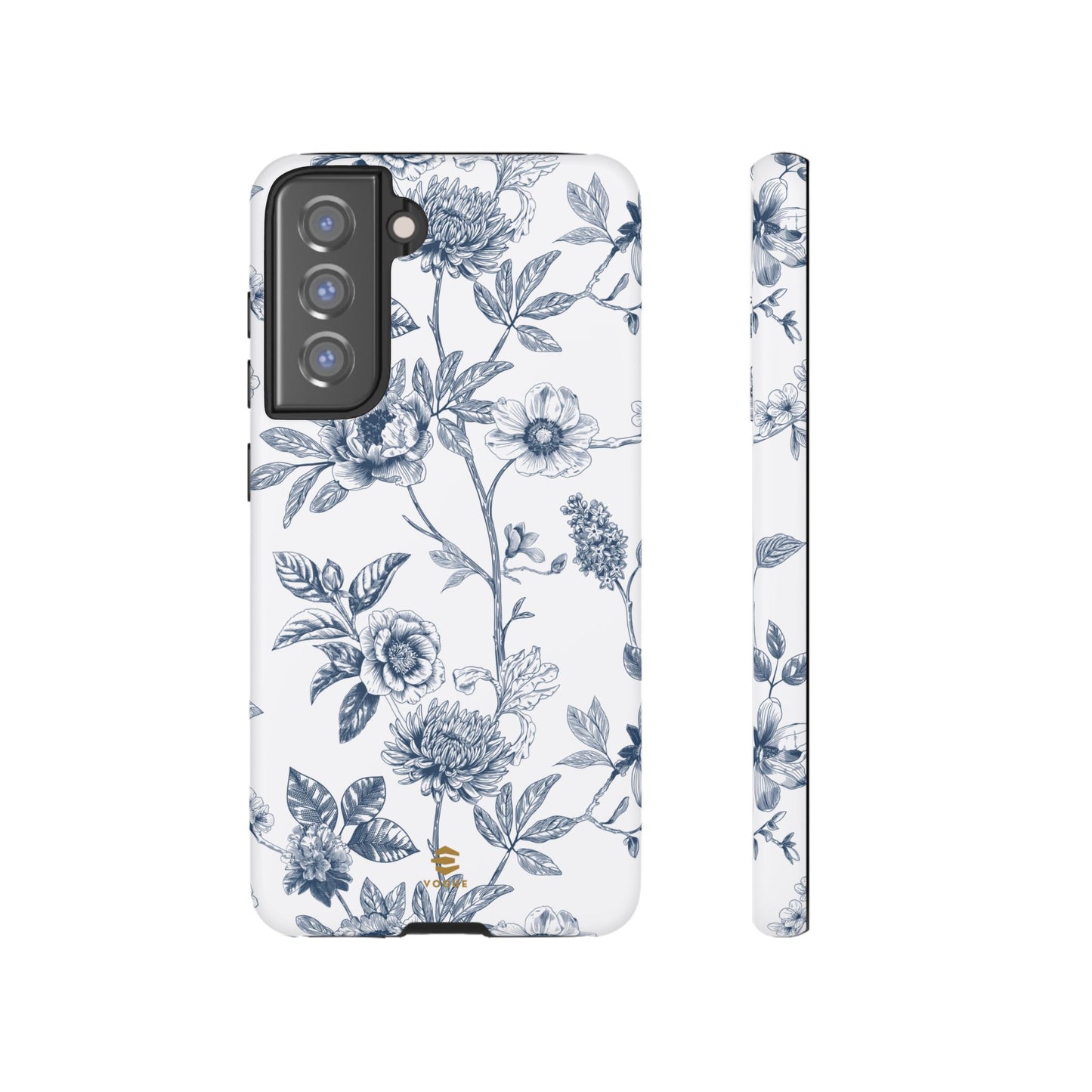 Floral Line Art Tough Phone Case Samsung