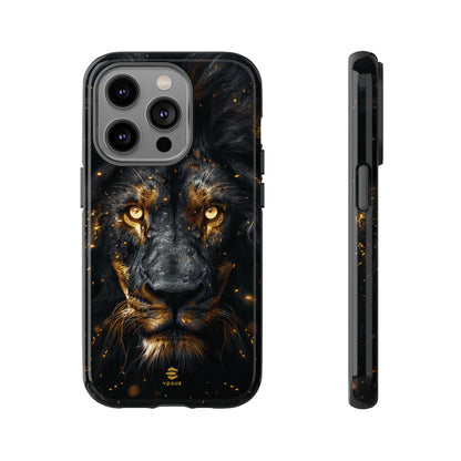 Funda para iPhone con diseño de león negro