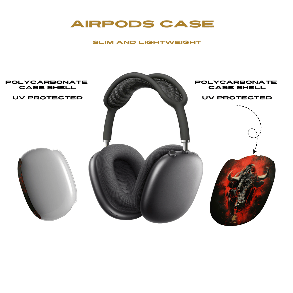 Bull Black AirPod Max Cases