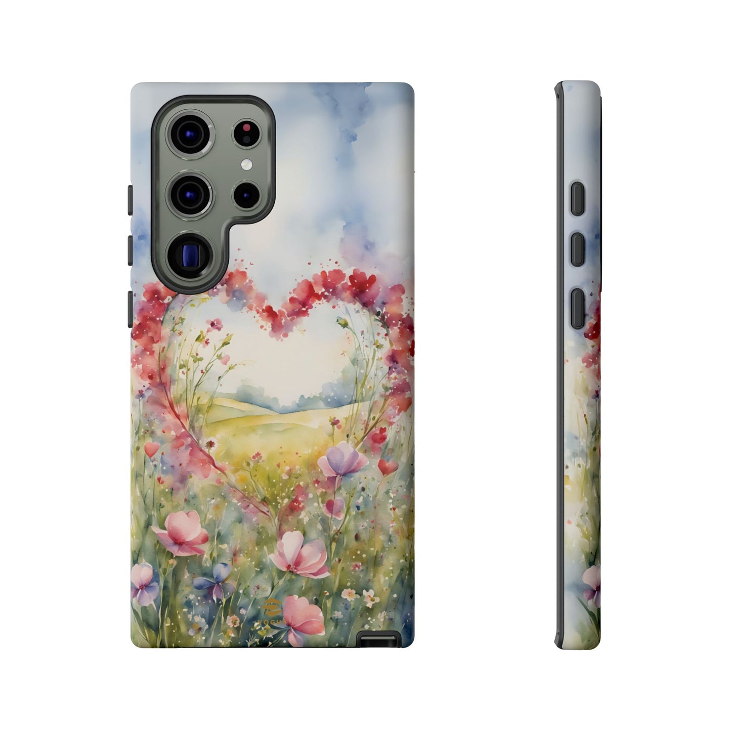 Flower heart Tough Phone Case for Samsung