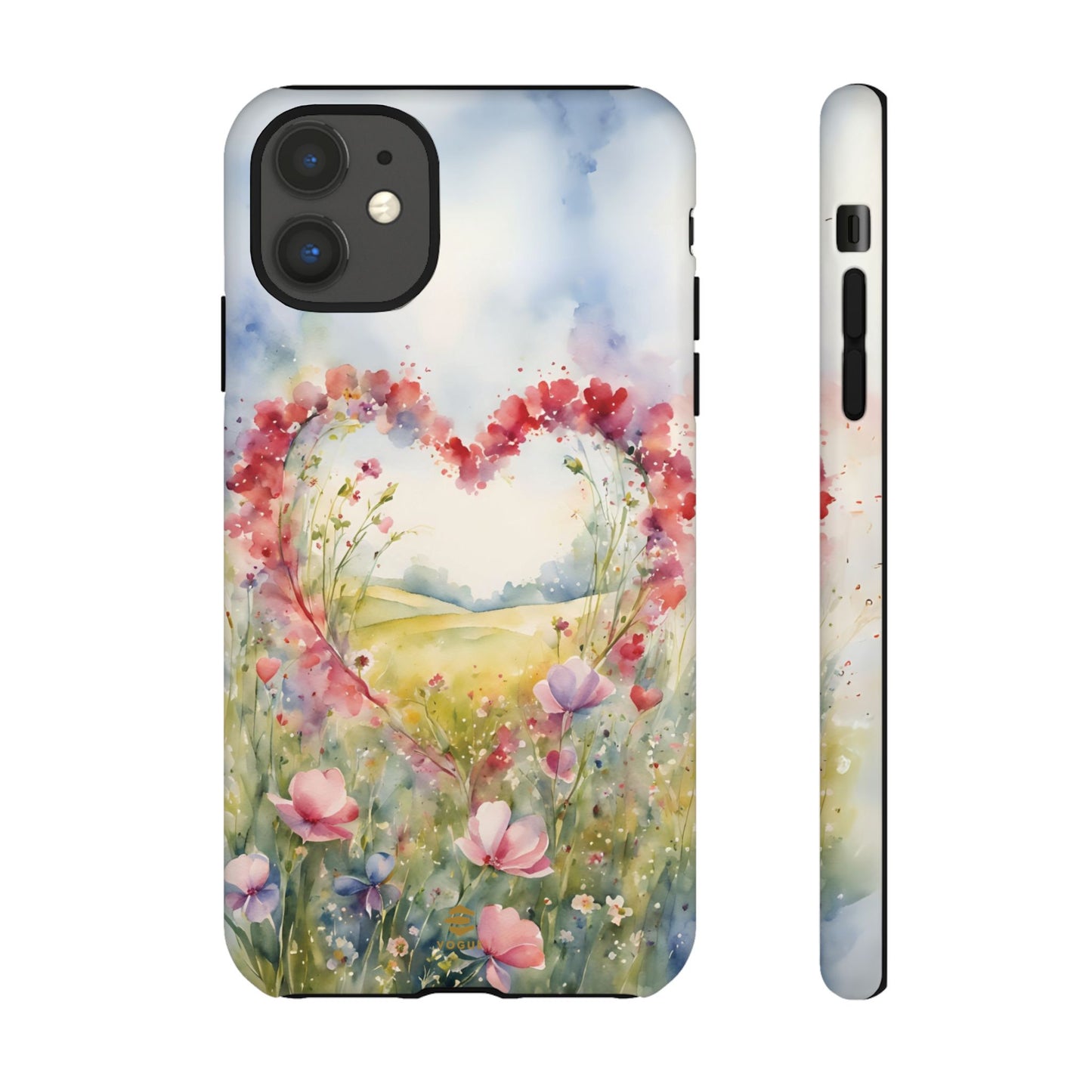Flower heart iPhone Tough Case