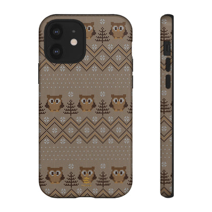 Owl Xmas Jumper iPhone case