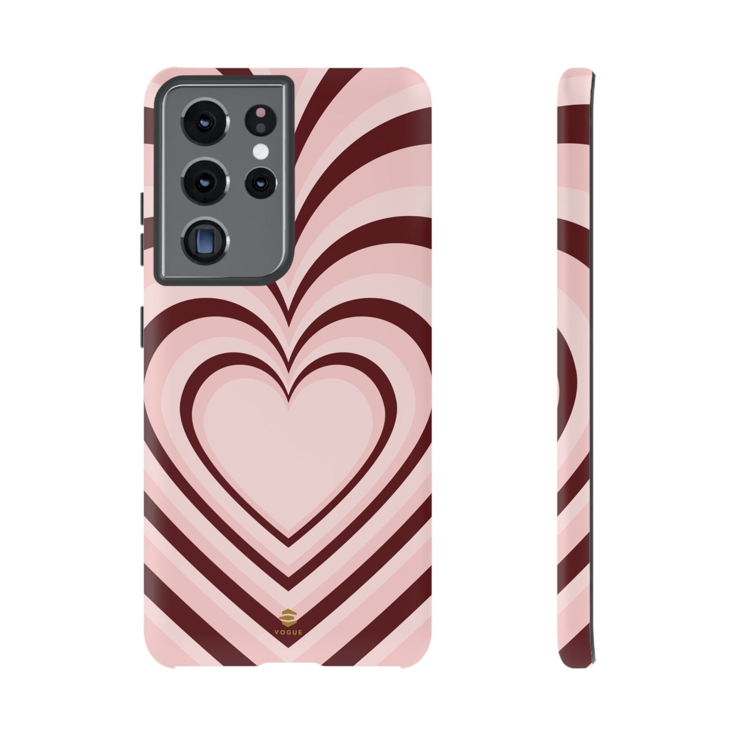 Burgundy Hearts Design - Phone Case, Love, Valentine's Day Gift for Her Samsung Galaxy