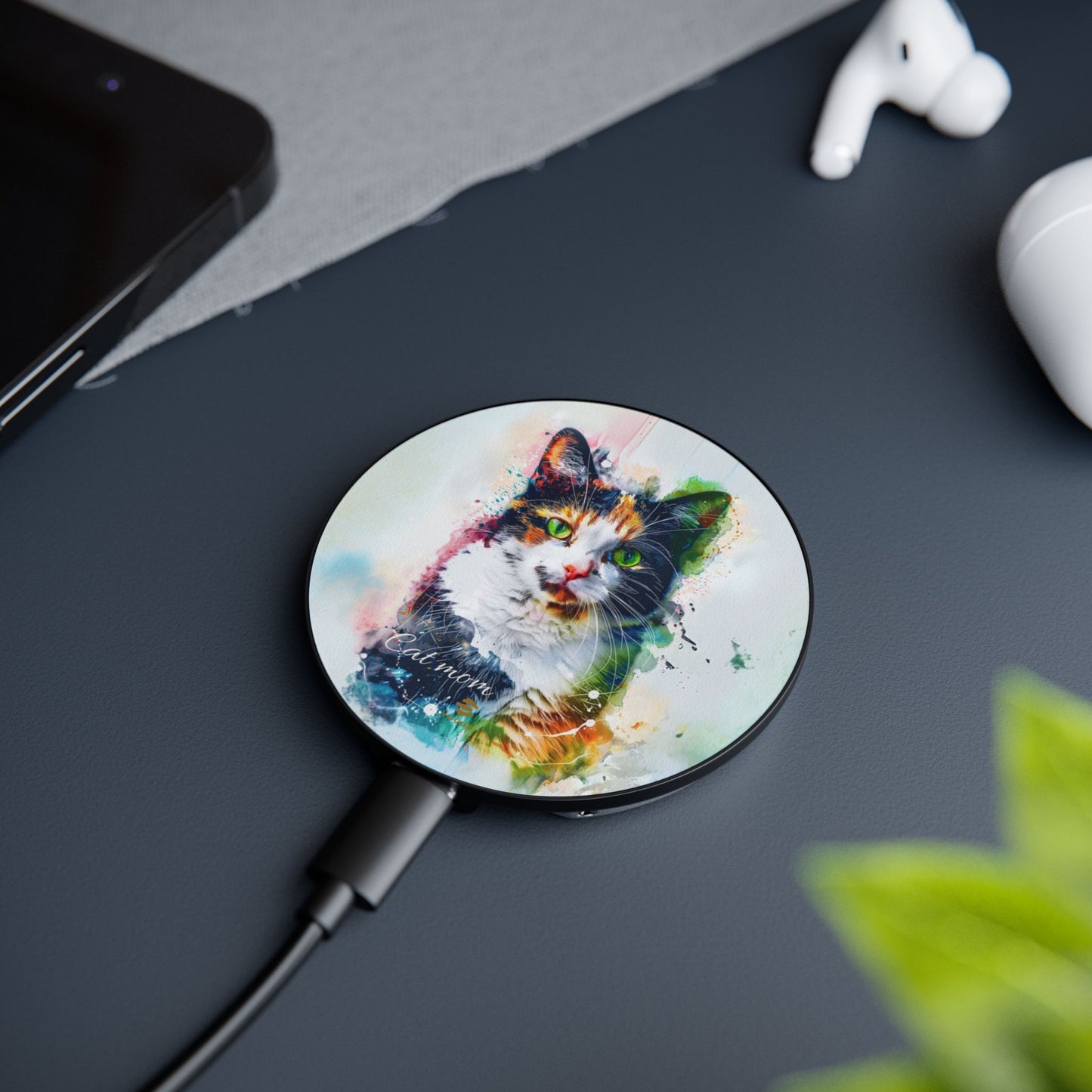 Custom Cat Mom Induction Charger