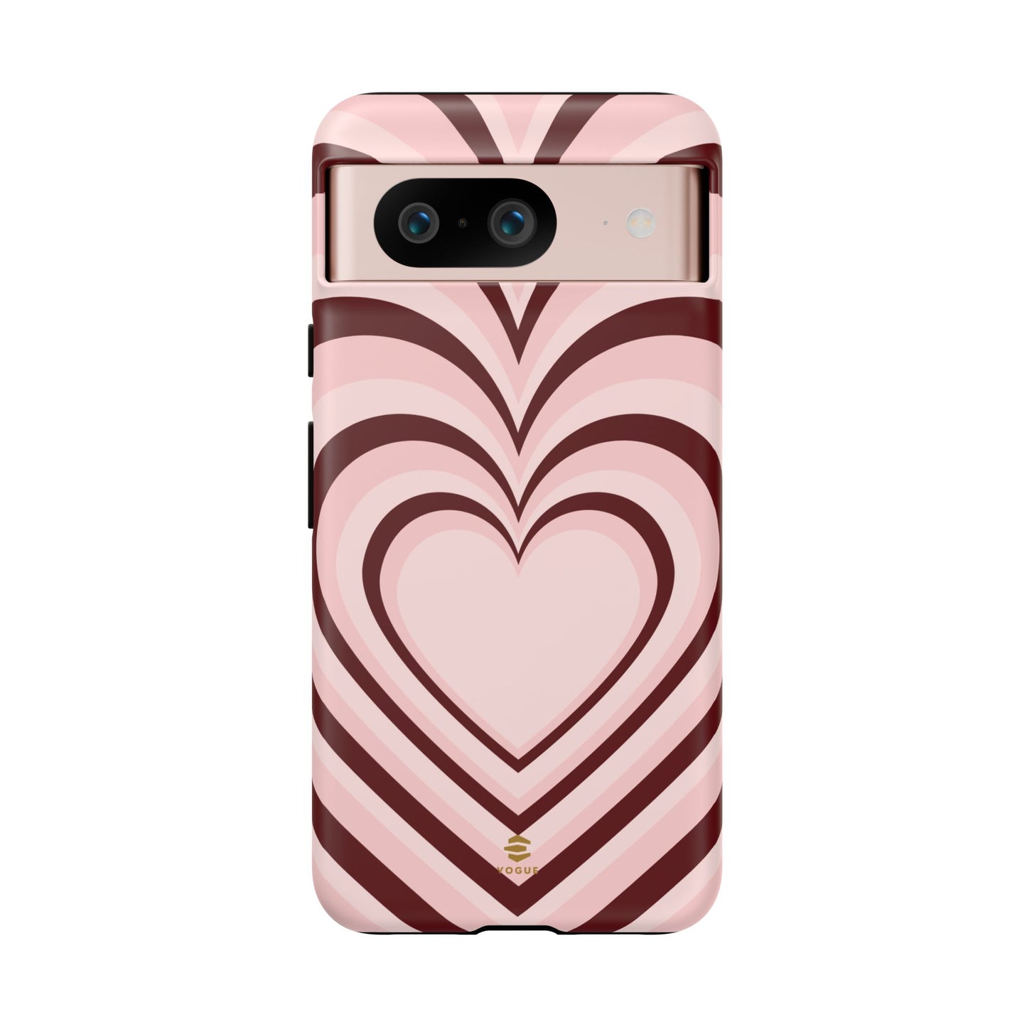 Burgundy Hearts Phone Case For Valentine's day Google pixel