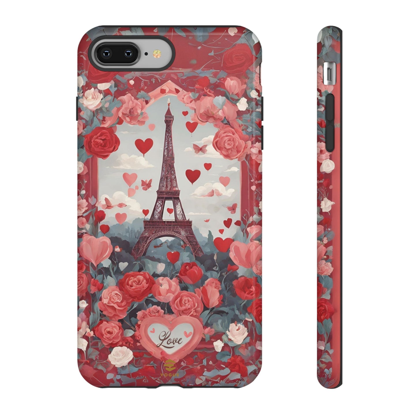 Hearts in Paris Phone Case Valentine's Day Gift for Her